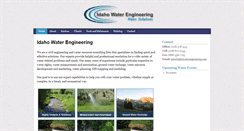 Desktop Screenshot of idahowaterengineering.com