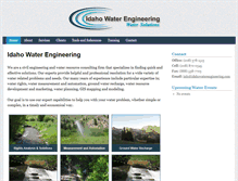 Tablet Screenshot of idahowaterengineering.com